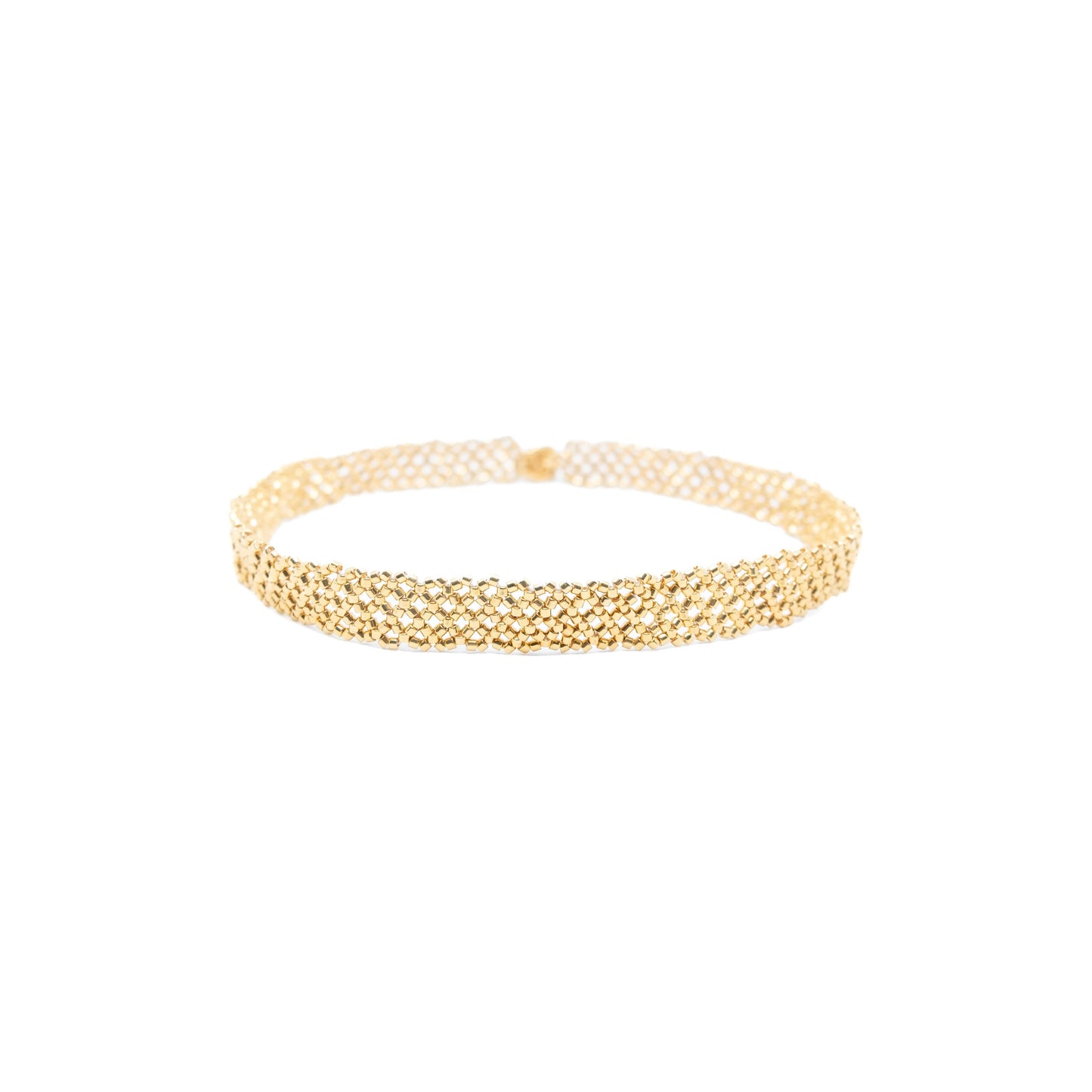 GARGANTILLA LUZ 1CM BAÑO ORO 24 K