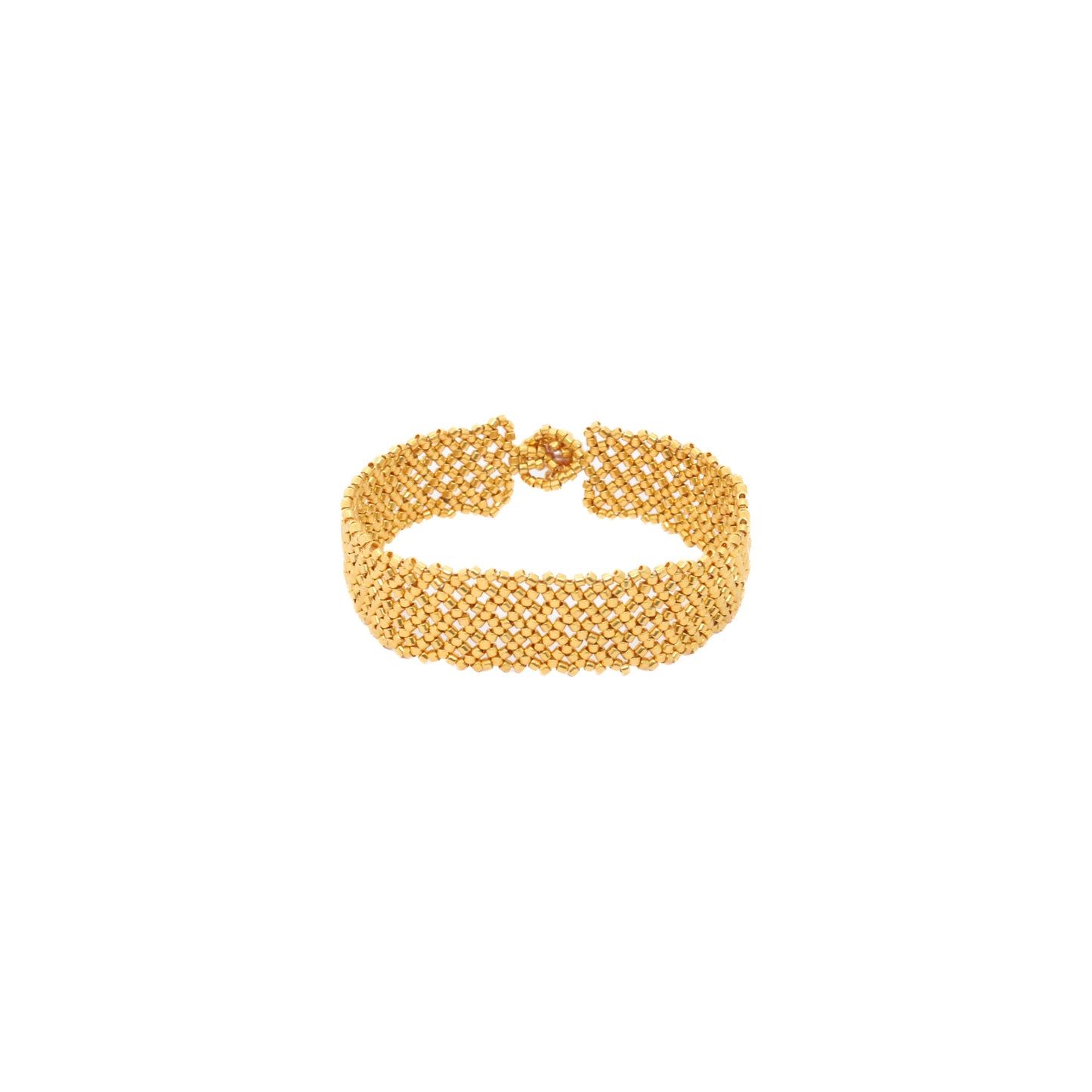 PULSERA LUZ BAÑADA ORO 24K
