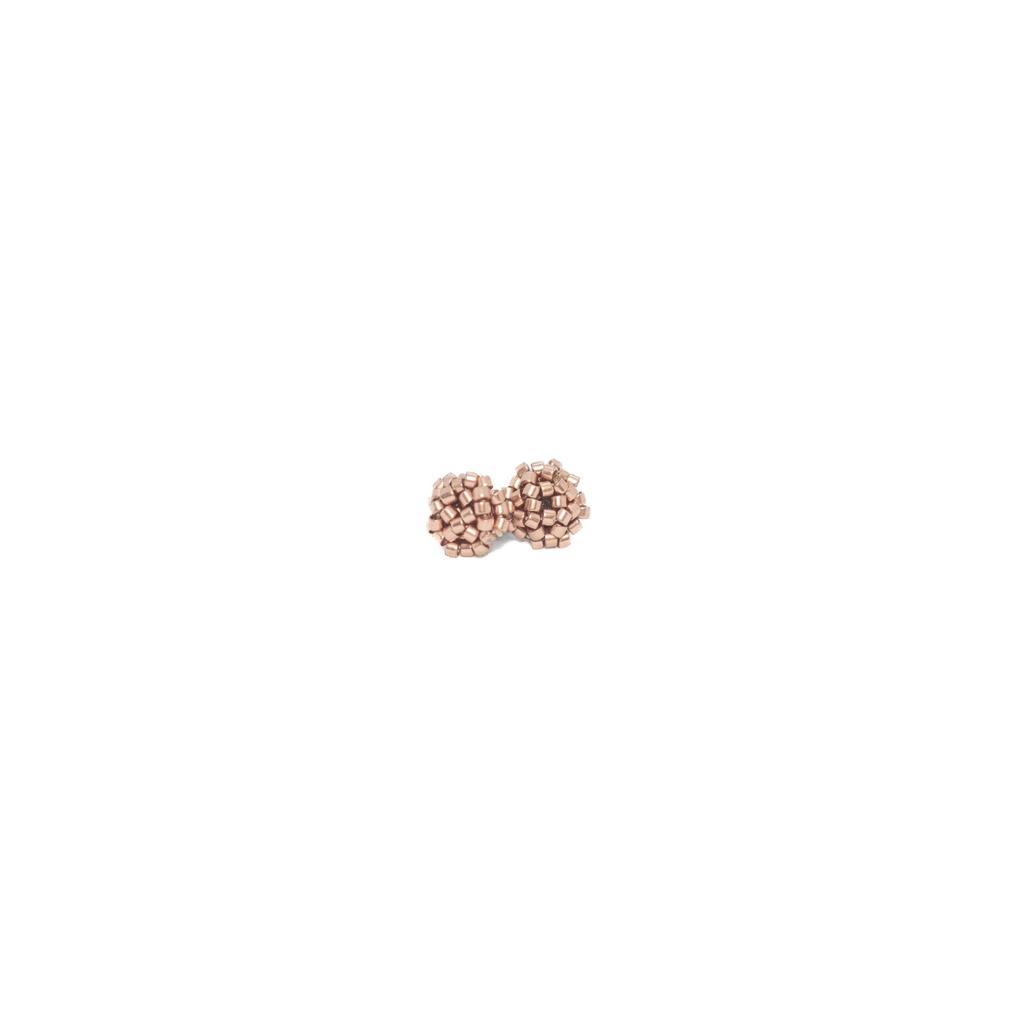 ARETES DE BOTON ROSA