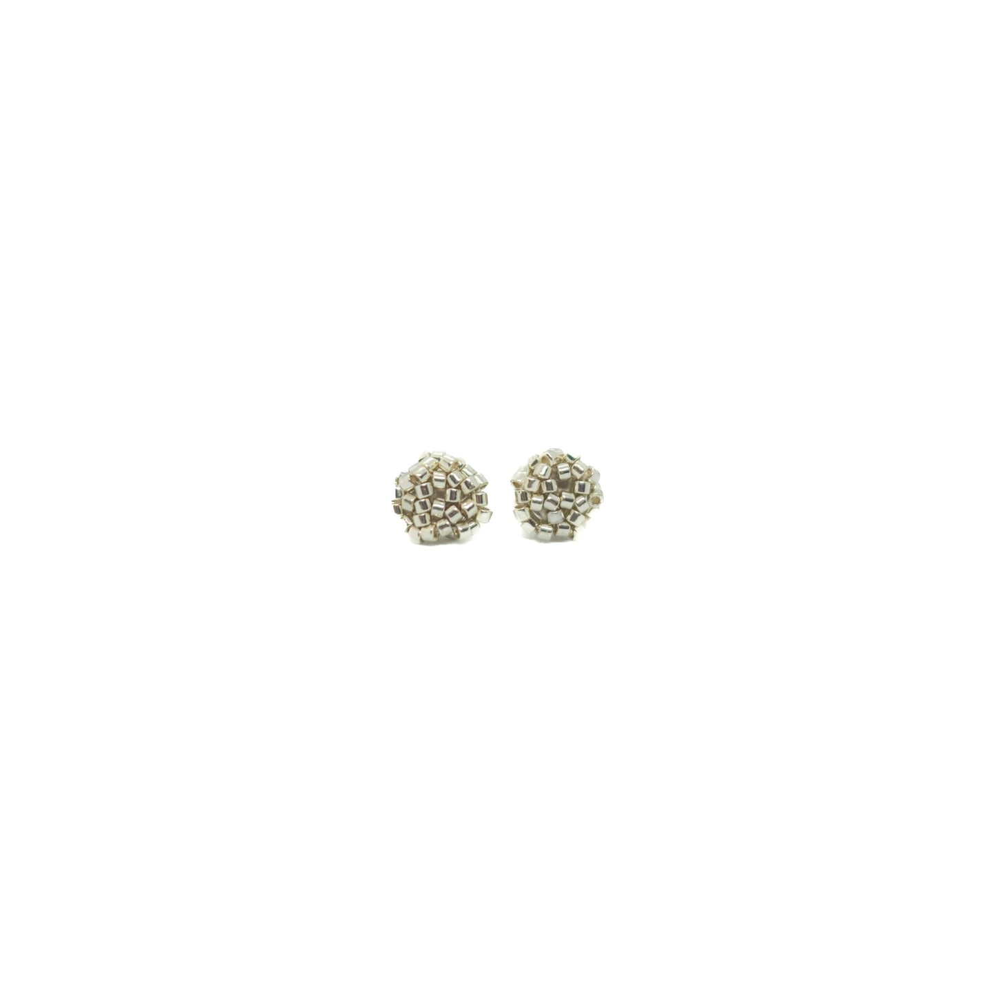 ARETES DE BOTON BRILLO