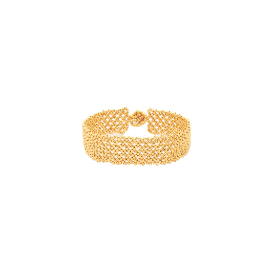 PULSERA LUZ BAÑADA ORO 24K